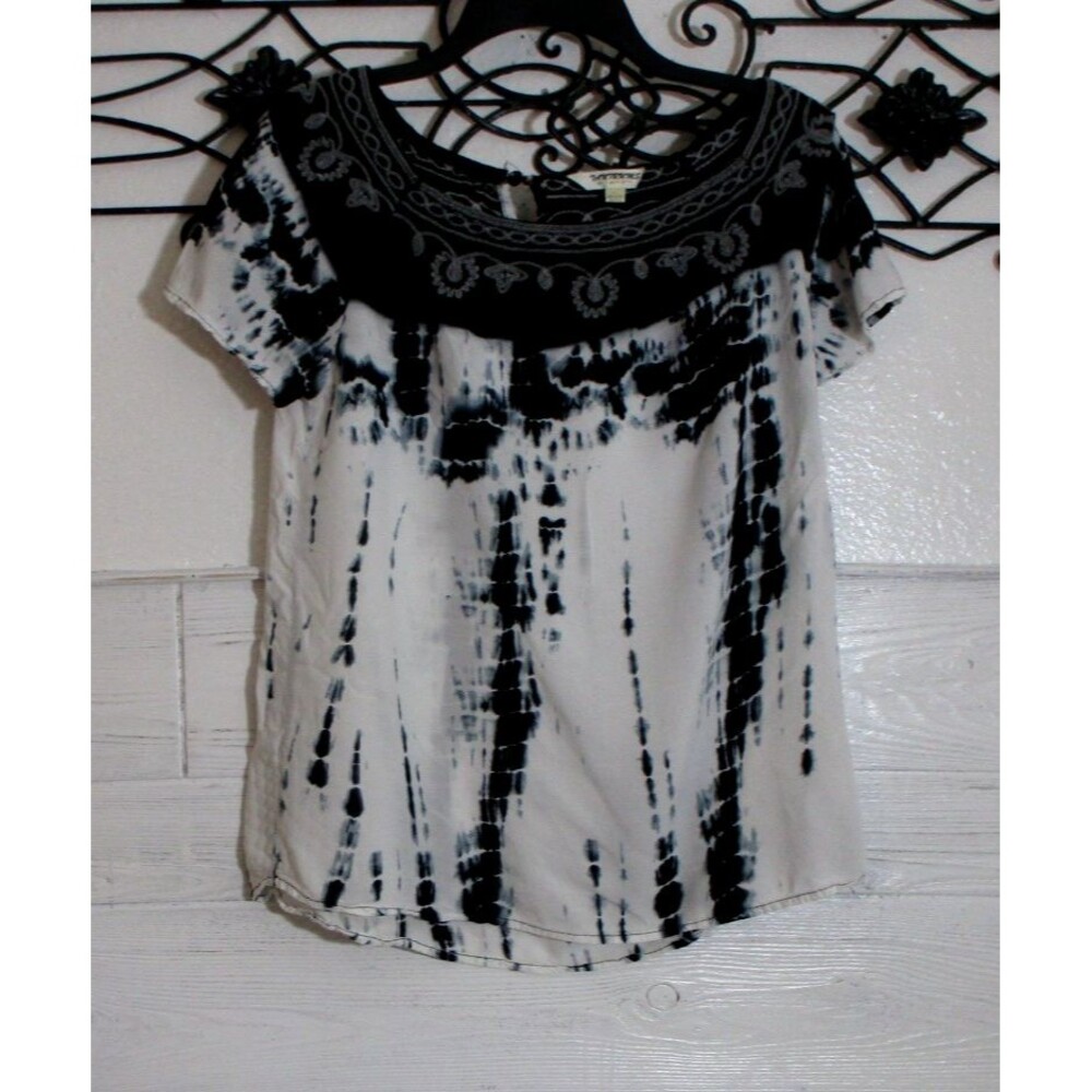 Tantrums Women's Top Size L Multicolor Short Sleeve Round Neck